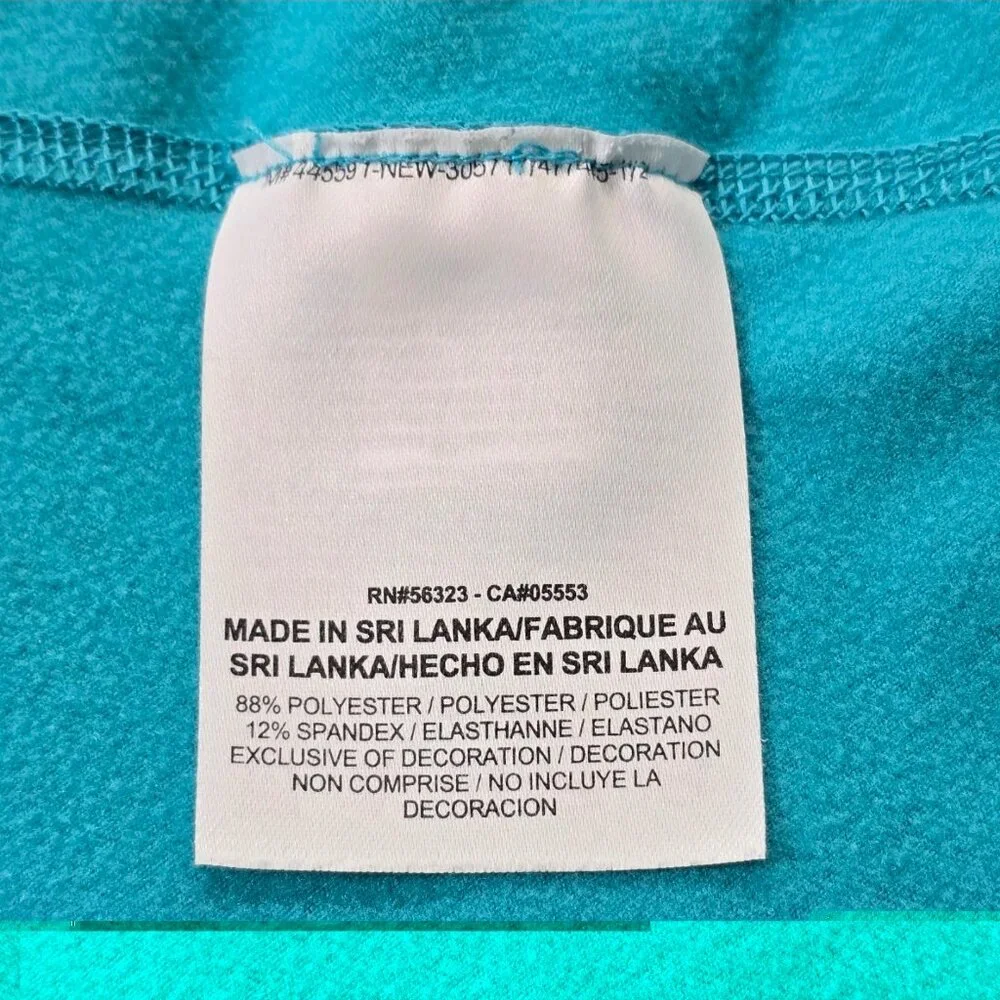 Nike PRO Women's Size M Hyperwarm High Neck Teal Training Top